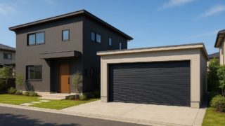 浜松市の住宅に施工された車庫ガレージのイメージ