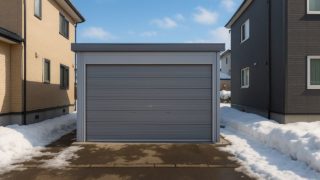 【石狩市】車庫ガレージの相場表|初心者でも分かる価格の決め方 石狩市の住宅に施工された車庫ガレージのイメージ