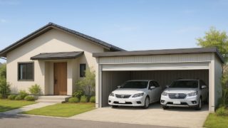 【各務原市】車庫ガレージ工事の相場と保証|安心できる業者を選ぶ基準 各務原市の住宅に施工された車庫ガレージのイメージ