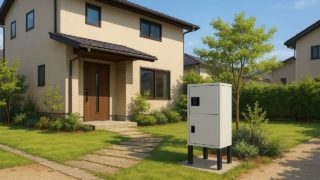 【鹿沼市】宅配ボックスの予算ライン|玄関がスッキリ片付く理由 鹿沼市の戸建て外構に施工された宅配ボックスのイメージ