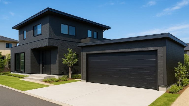 唐津市の住宅に施工された車庫ガレージのイメージ