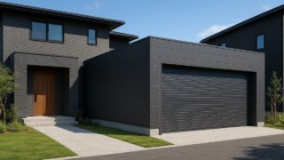 春日市の住宅に施工された車庫ガレージのイメージ