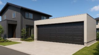 春日井市の住宅に施工された車庫ガレージのイメージ