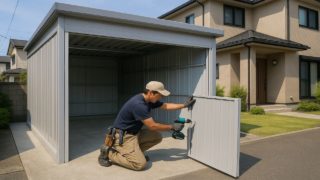【神戸市】車庫ガレージの見積もり費用|安さだけで選ばない鉄則 神戸市の住宅に施工された車庫ガレージのイメージ