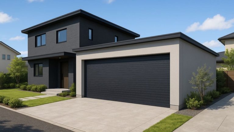 久留米市の住宅に施工された車庫ガレージのイメージ