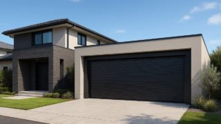 前橋市の住宅に施工された車庫ガレージのイメージ