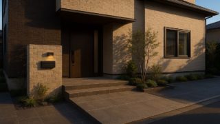 【三重県】玄関アプローチの価格帯|長く使えて元が取れる設計 三重県の戸建て外構に施工された玄関アプローチのイメージ