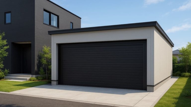 三島市の住宅に施工された車庫ガレージのイメージ