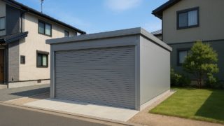 盛岡市の住宅に施工された車庫ガレージのイメージ