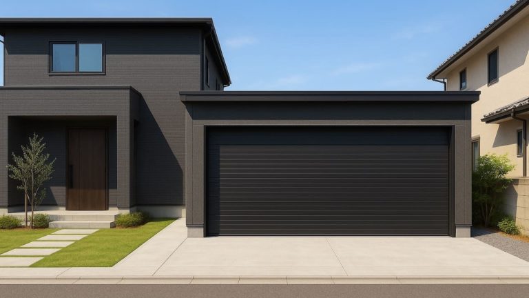 名古屋市の住宅に施工された車庫ガレージのイメージ