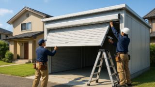 【成田市】車庫ガレージの価格と人気デザイン事例|選び方のコツ 成田市の住宅に施工された車庫ガレージのイメージ