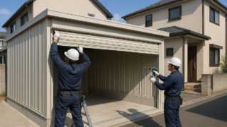 【練馬区】車庫ガレージの費用別おすすめプラン|失敗しない美観づくり 練馬区の住宅に施工された車庫ガレージのイメージ