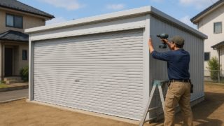 【西東京市】車庫ガレージの工事費用で失敗しない|基礎工事の注意点 西東京市の住宅に施工された車庫ガレージのイメージ