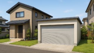 【小田原市】車庫ガレージの見積もり相場|後から増える費用を防ぐコツ 小田原市の住宅に施工された車庫ガレージのイメージ