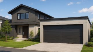 【太田市】車庫ガレージの工事費用で失敗しない|基礎工事の注意点 太田市の住宅に施工された車庫ガレージのイメージ