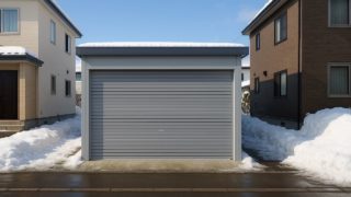 札幌市の住宅に施工された車庫ガレージのイメージ