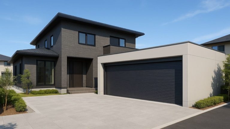 佐世保市の住宅に施工された車庫ガレージのイメージ