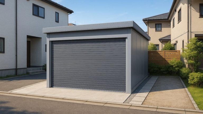 仙台市の住宅に施工された車庫ガレージのイメージ