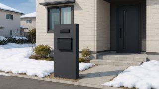 【仙台市】門柱工事の費用ライン|知らないと損する3つの要素 仙台市の戸建て外構に施工された門柱のイメージ