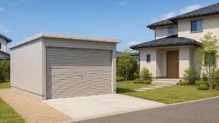 島根県の住宅に施工された車庫ガレージのイメージ