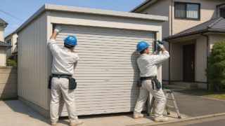 杉並区の住宅に施工された車庫ガレージのイメージ