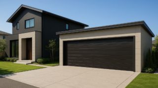 【高崎市】車庫ガレージの価格と防犯性|コストをかけず安心を得るコツ 高崎市の住宅に施工された車庫ガレージのイメージ