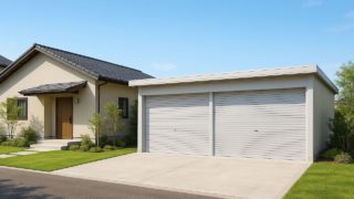 徳島県の住宅に施工された車庫ガレージのイメージ