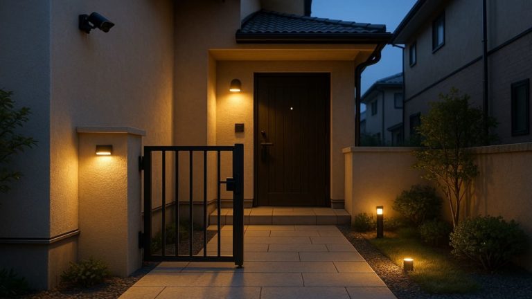 豊島区の戸建て外構に施工された玄関アプローチのイメージ