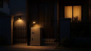 【豊島区】宅配ボックスの価格帯|設置後の使い勝手レビュー 豊島区の戸建て外構に施工された宅配ボックスのイメージ