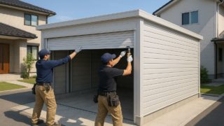 【豊中市】車庫ガレージの費用相場|信頼できる業者の選び方 豊中市の住宅に施工された車庫ガレージのイメージ