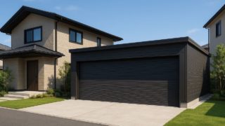 【豊田市】車庫ガレージの費用はいくら?|契約~完成までの体験記 豊田市の住宅に施工された車庫ガレージのイメージ