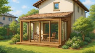 【愛知県】テラス囲い・サンルームの見積もり相場|体験者が勧めるチェック5つ 愛知県の戸建て外構に施工されたテラス囲い・サンルームのイメージ