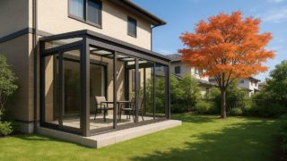 【厚木市】テラス囲い・サンルームの予算ライン|避けたい5つの失敗 厚木市の戸建て外構に施工されたテラス囲い・サンルームのイメージ