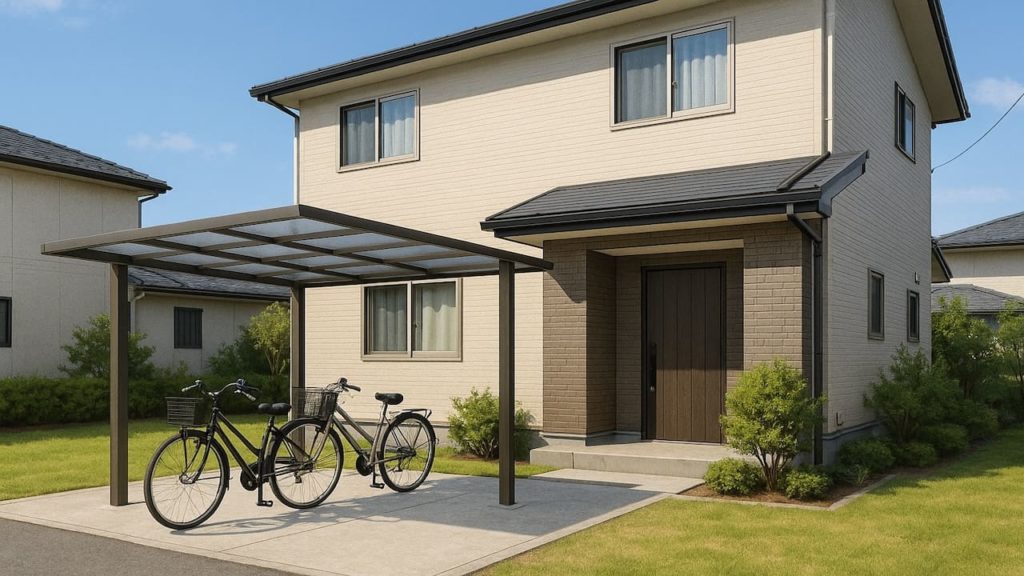 【恵庭市】サイクルポートの施工費目安｜積雪・強風に強い設計のコツ