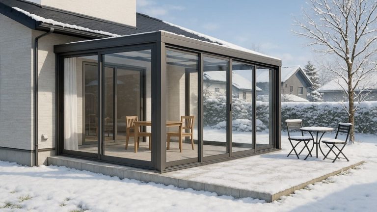 白山市の戸建て外構に施工されたテラス囲い・サンルームのイメージ