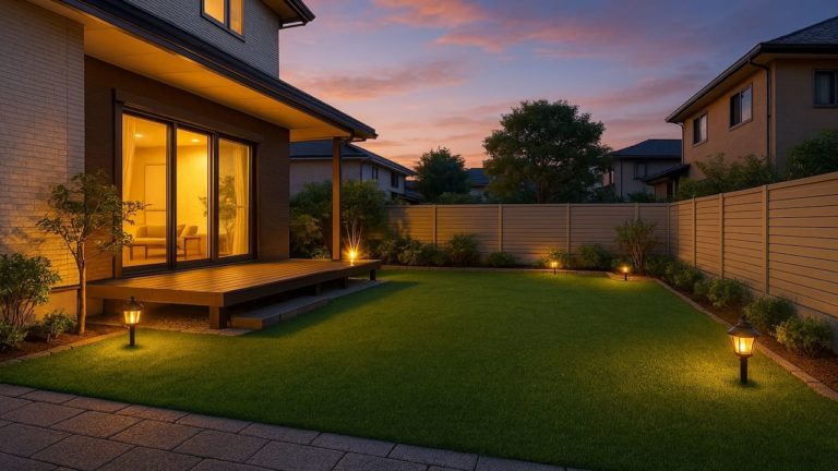 伊勢市の戸建て外構に施工された人工芝のイメージ