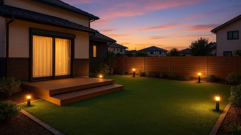 鹿児島県の戸建て外構に施工された人工芝のイメージ