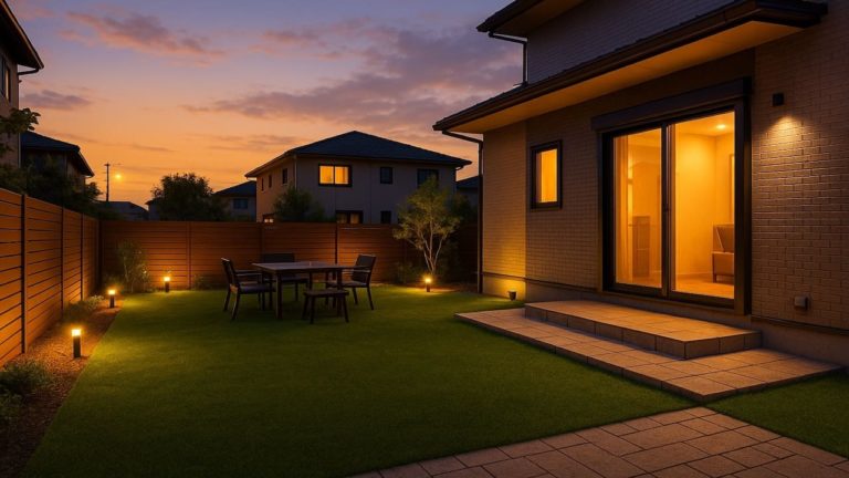 亀岡市の戸建て外構に施工された人工芝のイメージ