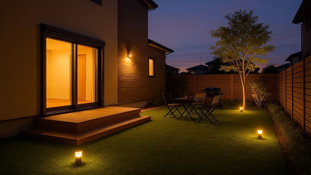 川口市の戸建て外構に施工された人工芝のイメージ