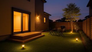 川口市の戸建て外構に施工された人工芝のイメージ