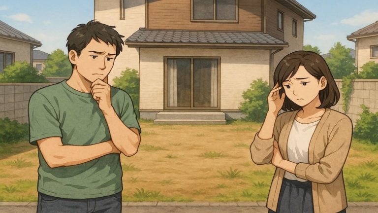 川崎市の外構工事の失敗にがっかりする夫婦のイメージ