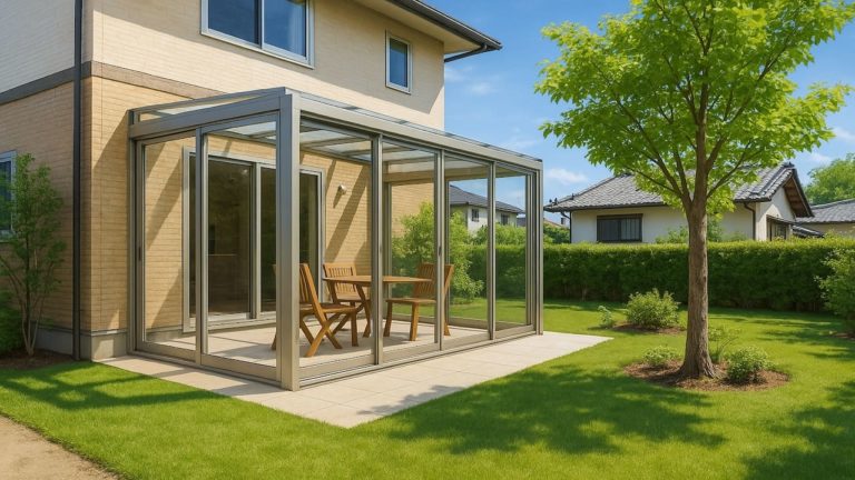 川崎市の戸建て外構に施工されたテラス囲い・サンルームのイメージ