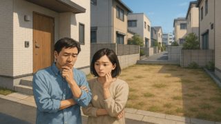 【小金井市】外構リフォームの失敗例5つ|一部分だけ直してムダが増える例 小金井市の外構工事の失敗にがっかりする夫婦のイメージ