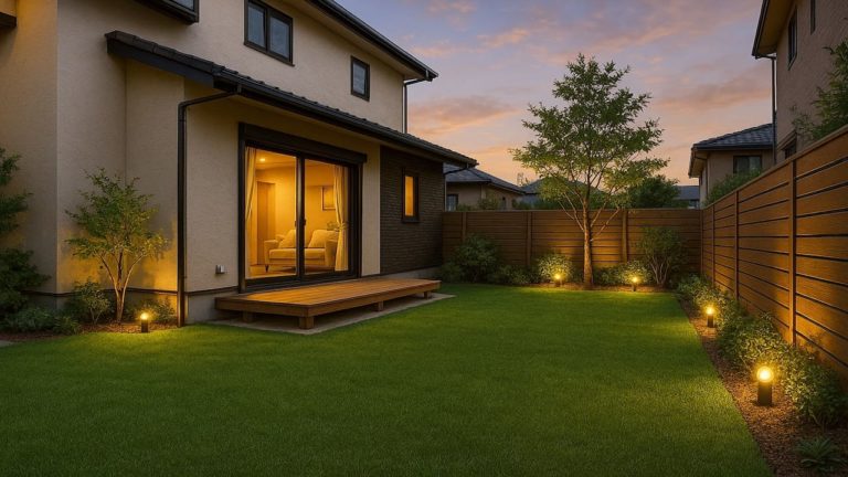 三郷市の戸建て外構に施工された人工芝のイメージ