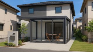 三郷市の戸建て外構に施工されたテラス囲い・サンルームのイメージ