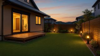 【長崎県】人工芝の予算ライン|外構全体の中で考えるコツ5選 長崎県の戸建て外構に施工された人工芝のイメージ