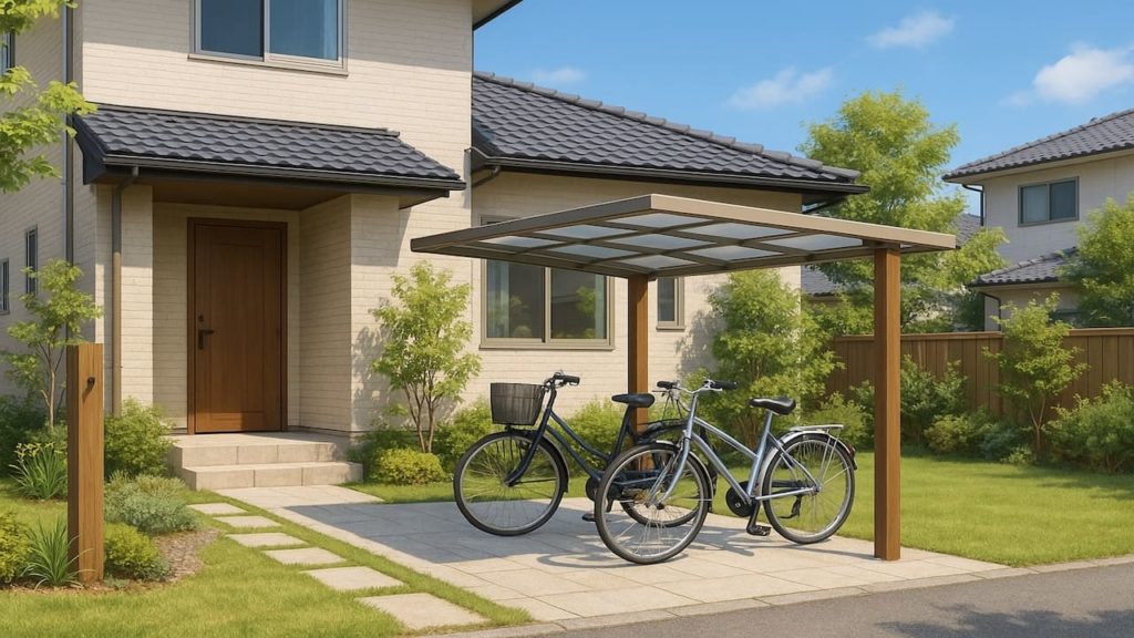 【大垣市】自転車置き場の予算ライン｜1～2台を将来3台にする方法