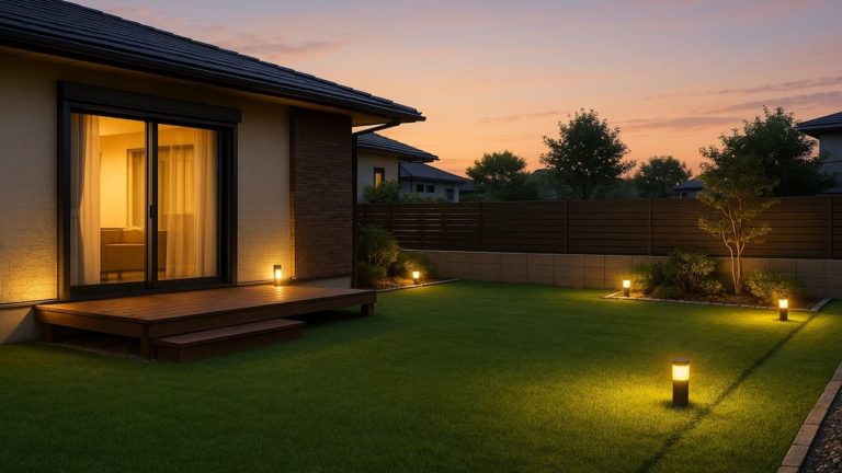 大分県の戸建て外構に施工された人工芝のイメージ