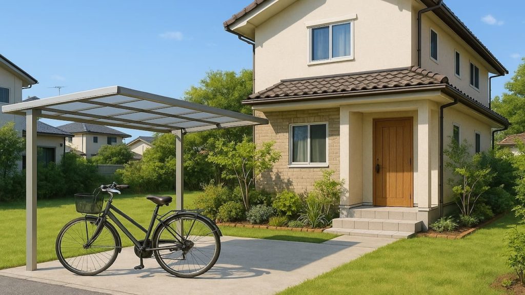 【佐賀県】自転車置き場の価格帯｜玄関アプローチと一体化する利点