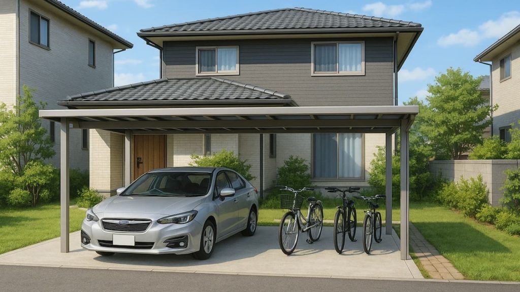 【下野市】自転車置き場の予算ライン｜1～2台を将来3台にする方法